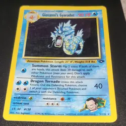 Pokemon Giovanni's Gyarados Holo Rare Gym Challenge 5/132 Wizards 2000 - Image 4