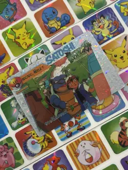 Pokemon Pikachu HOLO Vintage Pocket Monsters Prism Sticker 1998 Bandai Ninetndo - Image 1