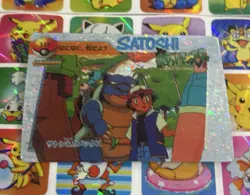 Pokemon Pikachu HOLO Vintage Pocket Monsters Prism Sticker 1998 Bandai Ninetndo - Image 2