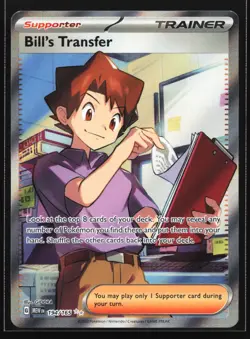 Pokemon Bill's Transfer 194/165 MEW EN-151 Ultra Rare Full Art Holo NM - Image 1