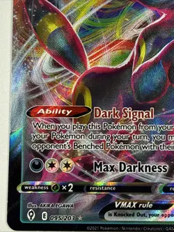 Pokemon Umbreon VMAX Single Strike 095/203 Ultra Rare Holo NM - Image 5