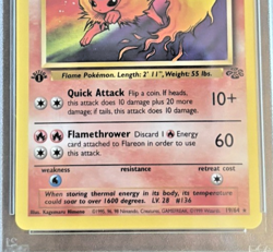 Flareon - Pokemon Jungle 1st Edition Non-Holo Rare (19/64) 1999-PSA10 GEM MINT - Image 3
