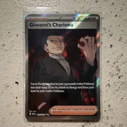 Pokemon Giovanni's Charisma 197/165 Sv: Scarlet & Violet 151 Holo Rare Trainer - Image 1