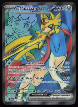 Hop's Zacian ex 176/159 Full Art Ultra Rare Journey Together Pokemon English NM - Image 1
