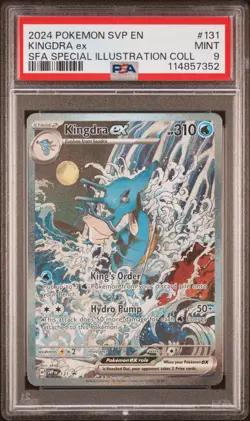 POKEMON SHROUDED FABLE KINGDRA EX #131 ILLUSTRATION PSA 9 MINT #114857352 - Image 1