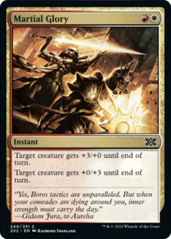 Martial Glory FOIL Double Masters 2022 NM White Red Common MAGIC CARD ABUGames - Image 1