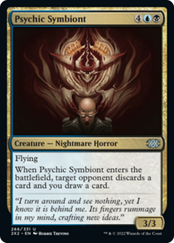 Psychic Symbiont FOIL Double Masters 2022 NM Blue Black Uncommon CARD ABUGames - Image 1