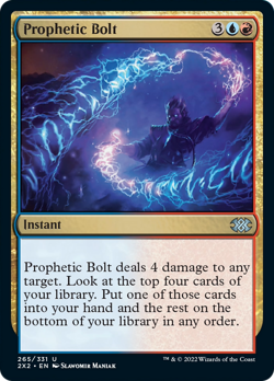 Prophetic Bolt FOIL Double Masters 2022 NM Blue Red Uncommon MAGIC CARD ABUGames - Image 1