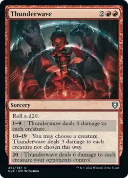 Thunderwave FOIL Commander Legends: Battle for Baldur's Gate NM CARD ABUGames - Image 1