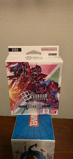GUNDAM CARD GAME TCG ST03 ZEONS RUSH STARTER DECK - English - Brick Only- - Image 1