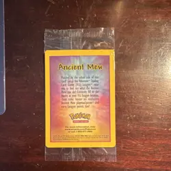 Pokemon TCG Wizards Ancient Mew Sealed Promo Card Pokemon League 1999 - Image 2