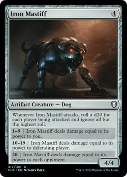 Iron Mastiff FOIL Commander Legends: Battle for Baldur's Gate NM CARD ABUGames - Image 1