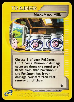 Moo-Moo Milk 155/165 Common Expedition Pokemon Card - Image 1