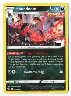Houndoom 096/163 - Prize Pack Series Cards Rare Holo NM - Image 1