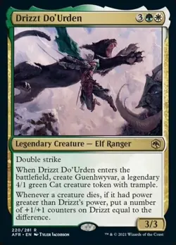 Drizzt Do'Urden - Adventures in the Forgotten Realms #220/281 MTG Magic The Gath - Image 1