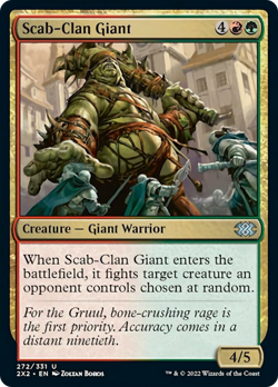 Scab-Clan Giant FOIL Double Masters 2022 NM Red Green Uncommon MTG CARD ABUGames - Image 1