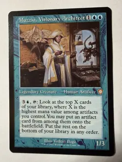 x1 Muzzio, Visionary Architect M MTG Commander: The Brothers' War M/NM, English - Image 1
