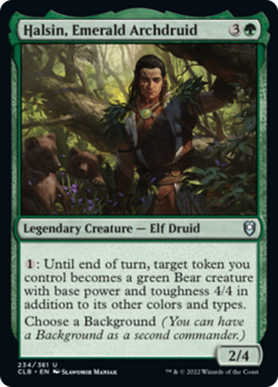 Halsin, Emerald Archdruid FOIL Commander Legends: Battle for Baldur's Gate NM - Image 1