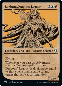 Lozhan Dragons Legacy Showcase FOIL CMDR Legends Baldurs Gate NM - Image 1