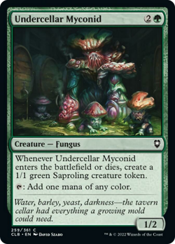 Undercellar Myconid FOIL Commander Legends: Battle for Baldur's Gate NM ABUGames - Image 1