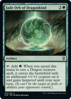 Jade Orb of Dragonkind FOIL Commander Legends: Battle for Baldur's Gate NM - Image 1