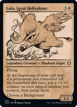 Lulu Loyal Hollyphant Showcase FOIL CMDR Legends Baldurs Gate NM - Image 1