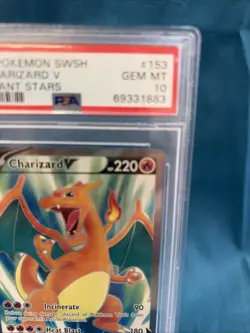 Charizard V PSA 10 Full Art 153/172 Swsh09: Brilliant Stars Pokemon TCG Holo - Image 4