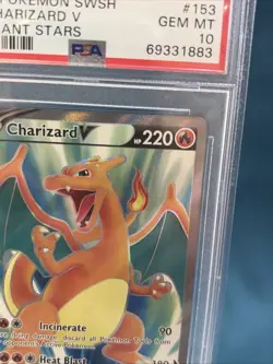 Charizard V PSA 10 Full Art 153/172 Swsh09: Brilliant Stars Pokemon TCG Holo - Image 5