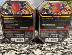Pokemon TCG Mega Charizard EX Tin Set X & Y Sealed New (2 Tins) - Image 4