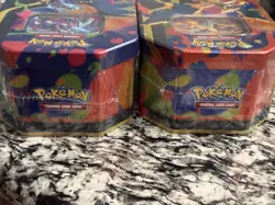 Pokemon TCG Mega Charizard EX Tin Set X & Y Sealed New (2 Tins) - Image 5