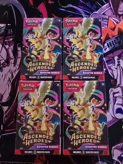Pokemon TCG Ascended Heroes Booster Bundle Lot of 4 - Image 1