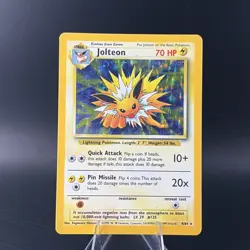Pokemon TCG Jolteon Jungle 4/64 Holo *No Symbol Error - Image 1