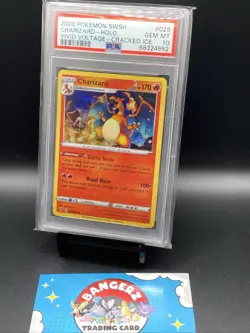 Pokemon Charizard Cracked Ice Holo 025/185 Deck Exclusives PSA 10 2020 English - Image 2