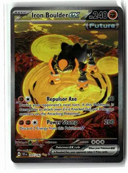 Iron Boulder ex ⭐ 207/162 Holo Temporal Forces Pokemon NM - Image 1