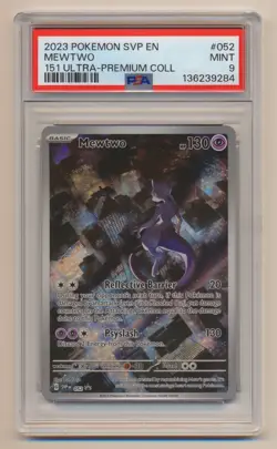 PSA 9 Pokemon Black Star Promo Mewtwo SVP EN #052 MINT Condition!! - Image 1