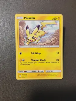 Pokemon TCG Pikachu 40/147 Burning Shadows Regular Common NM LP - Image 1