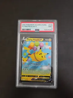 2021 POKEMON CELEBRATIONS #006 FLYING PIKACHU V PSA 9 - Image 1
