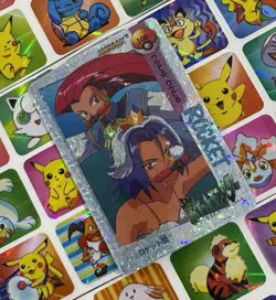 Pokemon Pikachu HOLO Vintage Pocket Monsters Prism Sticker 1998 Bandai Ninetndo - Image 1
