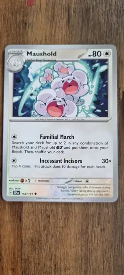 Maushold - Pokemon TCG - LP - Uncommon - Surging Sparks - Free UK P&P - Image 1