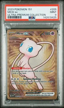 2023 POKEMON 151 ULTRA-PREMIUM COLLECTION MEW ex #205 PSA 9 - Image 1