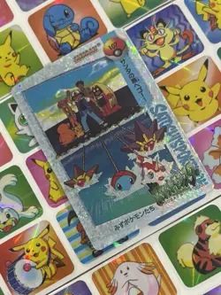 Pokemon Pikachu HOLO Vintage Pocket Monsters Prism Sticker 1998 Bandai Ninetndo - Image 1