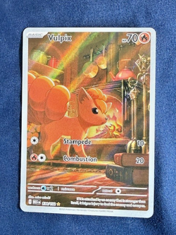 Vulpix 138/132 Illustration Rare Pokemon Mega Evolution Holo NM - Image 1