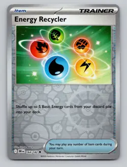 Reverse Holo Energy Recycler #164/182 Uncommon SV10: Destined Rivals Pokemon - Image 1