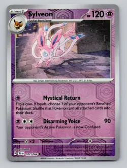 Reverse Holo Sylveon #022/064 Uncommon SV: Shrouded Fable Pokemon - Image 1