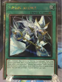 Yugioh Future Silence LEDE-EN054 Quarter Century Rare 1st Ed NM - Image 1