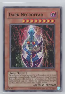 Yugioh! Dark Necrofear RP02-EN042 Super Rare 2020 Reprint Near Mint - Image 1