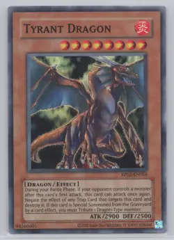 Yugioh! Tyrant Dragon Super Rare Near Mint Unlimited RP02-EN056 (Reprint) - Image 1