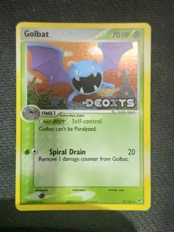 GOLBAT - 31/107 - EX DEOXYS - REVERSE HOLO STAMPED - POKEMON CARD - Image 1
