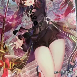 Goddess Story 10M04 - LP Card - LP-4 Raised Foil Card - Hu Tao - Genshin - RARE! - Image 2