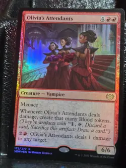Olivia's Attendants 172 Rare Innistrad: Crimson Vow Magic: The Gathering Foil NM - Image 1